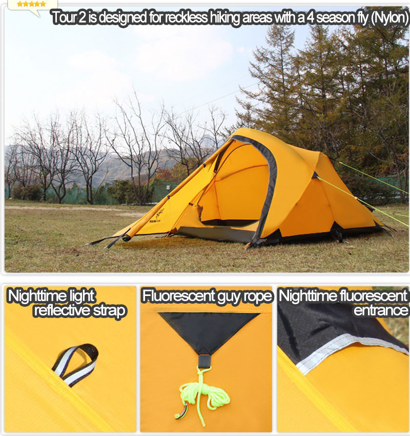 Hillman TENT 2 person Tour2 Backpacking Camping Outdoor Fishing